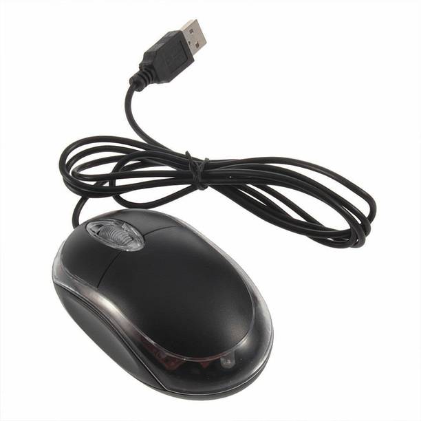 SOJUBA Wired Optical Mouse USB 2.0 Optical Wired USB Mouse Gaming Mouse (Black) Wired Ambidextrous Optical  Gaming Mouse