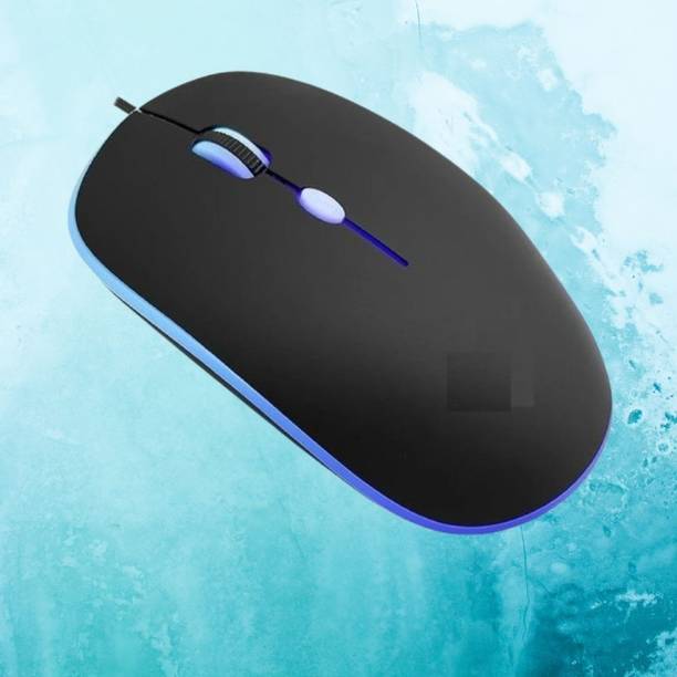 MAKMONI Computer Mouse Wired, Silent USB Mouse - Slim & Compact USB Mouse MB99 Wired Right Handed Optical  Gaming Mouse