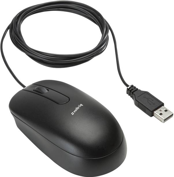 Voltriq VM325 Ergonomic Wired Mouse Compatible with Desktop, Laptop, Mac Wired Ergonomic Optical Mouse