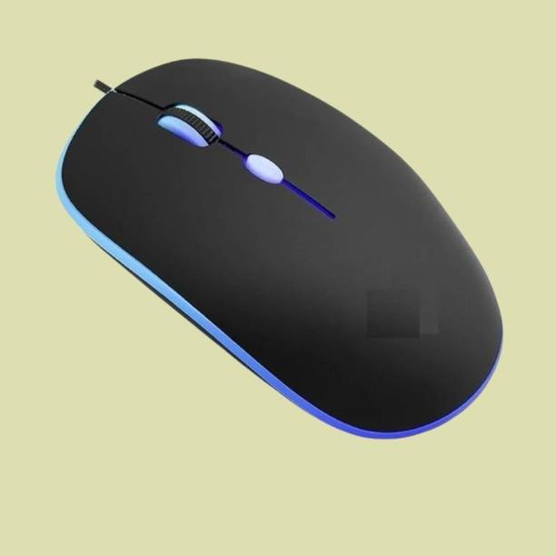 MAKMONI Computer Mouse Wired, Silent USB Mouse - Slim & Compact USB Mouse MB159 Wired Right Handed Optical  Gaming Mouse