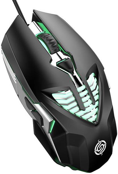 ENTWINO Bullet-Q1 Gaming USB Wired Mouse 6D Ergonomic Adjustable DPI, Backlight Wired Ambidextrous Optical  Gaming Mouse