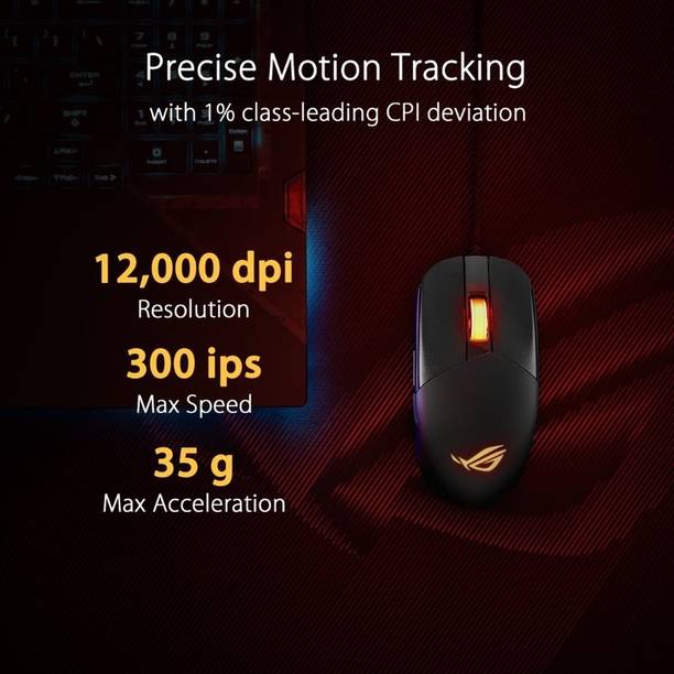 ASUS ROG Strix Impact III Gaming Mouse Wired Optical Gaming Mouse