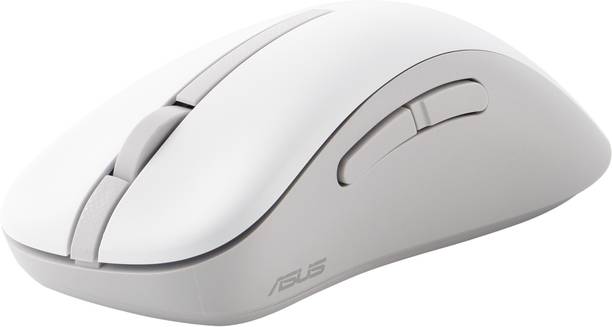 ASUS MD102 Silent Mouse Wireless Optical Mouse 1600 DPI, 100% PTFE Feet, Dual Mode Connectivity, 5 Buttons  with Bluetooth