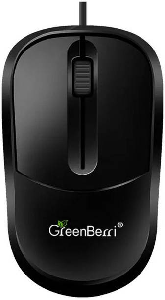 GREENBERRI GB100 Wired Ambidextrous Optical Mouse