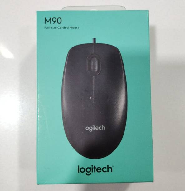 Logitech M90 CORDED MOUSE Wired Ambidextrous Optical  Gaming Mouse