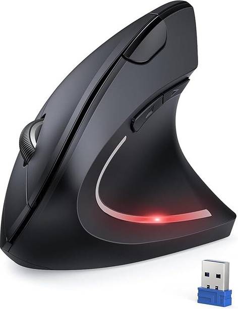 RyzCare Wireless Mouse 2.4G Vertical Mouse 6 Buttons Computer Mouse Wide Wired Ergonomic Optical  Gaming Mouse