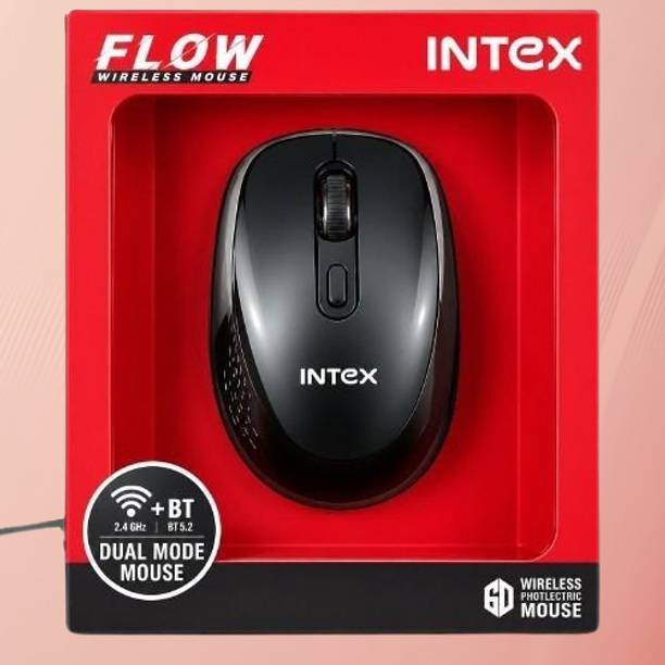 Intex Wireless_Mouse Ergonomic 2.4GHz Cordless Optical Mouse with USB Nano .Receiver Wireless Ergonomic Touch Mouse With Bluetooth