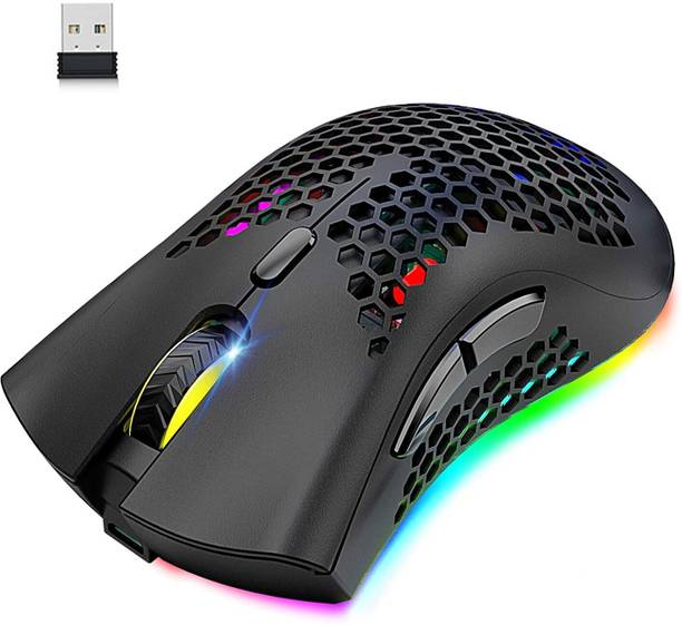 Etzin Wireless Gaming Mouse USB Receiver for PC Mac Gamer (Black) Wireless Ambidextrous Laser  Gaming Mouse  with Bluetooth