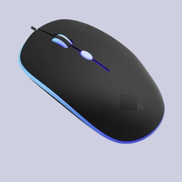MAKMONI Computer Mouse Wired, Silent USB Mouse - Slim & Compact USB Mouse MB157 Wired Right Handed Optical  Gaming Mouse