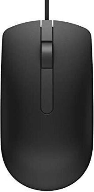 DELL MS116 USB Optical Mouse (Black) Wired Ambidextrous Optical Mouse