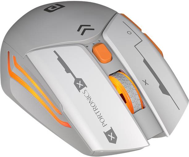 Portronics Vader Max Wireless Mouse, Bluetooth 5.3 & 2.4 GHz, 6 Buttons, 2400 DPI,Ergonomic Wireless Optical  Gaming Mouse  with Bluetooth