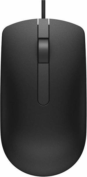 DELL MS-116 BK Wired Optical Mouse Wired Ambidextrous Optical Mouse