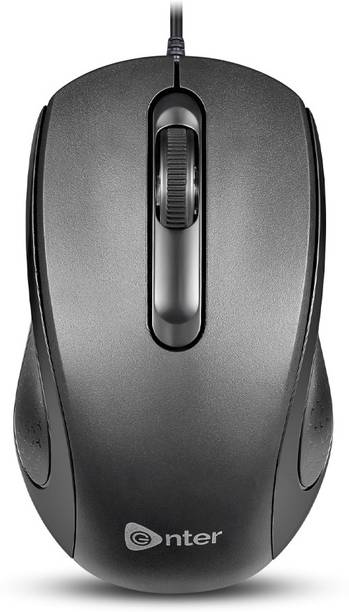 Enter Clickfast Wired USB Mouse Wired Right Handed Optical Mouse