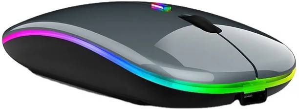 Dezful Lighting Mouse Black Wireless Ambidextrous Optical Mouse  with Bluetooth