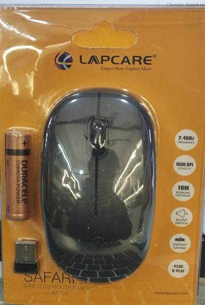 nikhil LAPCARE SAFARI III WIRELESS MOUSE BLACK LWM_003 Wireless Optical Mouse