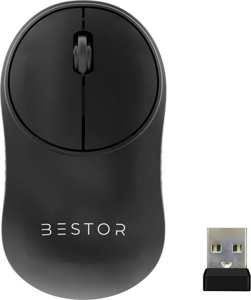 Bestor Glide 7 Wireless Mouse 2.4GHz with USB Nano Receiver 1000 DPI Optical Tracking Wireless Ergonomic Optical  Gaming Mouse