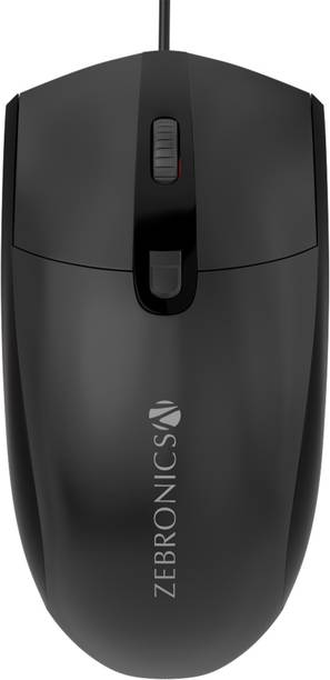 ZEBRONICS ZEB-VELOCITY Wired Ambidextrous Optical Mouse