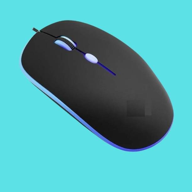 MAKMONI Computer Mouse Wired, Silent USB Mouse - Slim & Compact USB Mouse MB141 Wired Right Handed Optical  Gaming Mouse