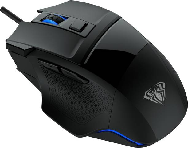 Aula S12 / Ergonomic Design,4800 DPI, 7 buttons (Rapid Fire) with Software, LED Wired Ambidextrous Optical  Gaming Mouse