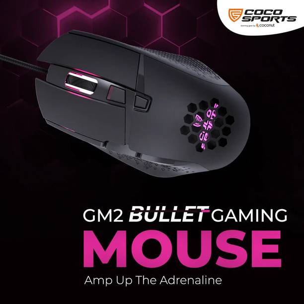 COCONUT BULLET Wired Ambidextrous Laser  Gaming Mouse
