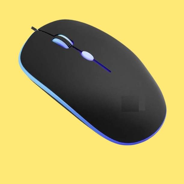 MAKMONI Computer Mouse Wired, Silent USB Mouse - Slim & Compact USB Mouse MB148 Wired Right Handed Optical  Gaming Mouse