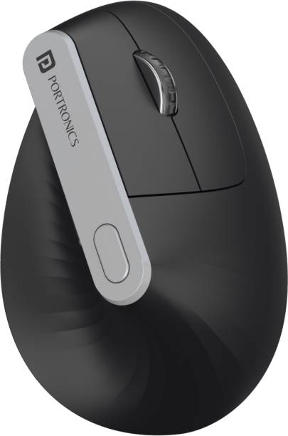 Portronics Toad Ergo Vertical Advanced Ergonomic /6 Button,Supports Wrist and Hand Posture Wireless Optical Mouse