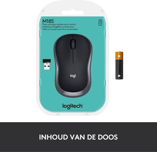 Logitech M185 WIRELESS MOUSE Right Handed Optical  Gaming Mouse