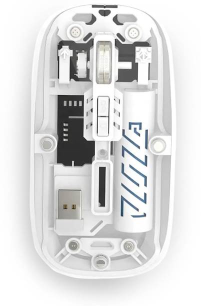 Primate Pureview Transparent Wireless and Bluetooth Rechargeable Mouse Wireless Optical  Gaming Mouse  with Bluetooth