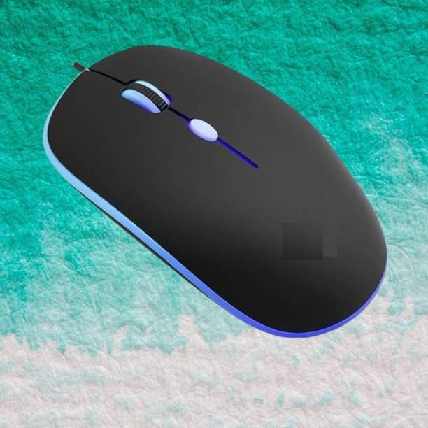 MAKMONI Computer Mouse Wired, Silent USB Mouse - Slim & Compact USB Mouse MB162 Wired Right Handed Optical  Gaming Mouse