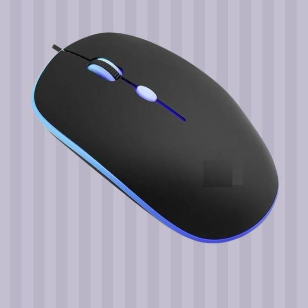 MAKMONI Computer Mouse Wired, Silent USB Mouse - Slim & Compact USB Mouse MB96 Wired Right Handed Optical  Gaming Mouse