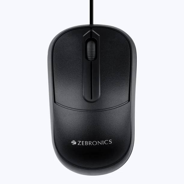 ZEBRONICS COMFORT+ Wired Ambidextrous Optical Mouse