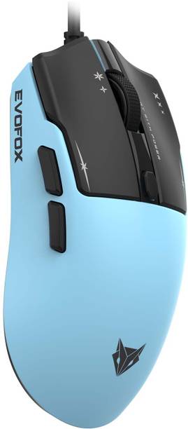 EVOFOX Ghost Air Programmable Gaming Mouse with Pixart Sensor, RGB and Software Wired Ambidextrous Optical  Gaming Mouse