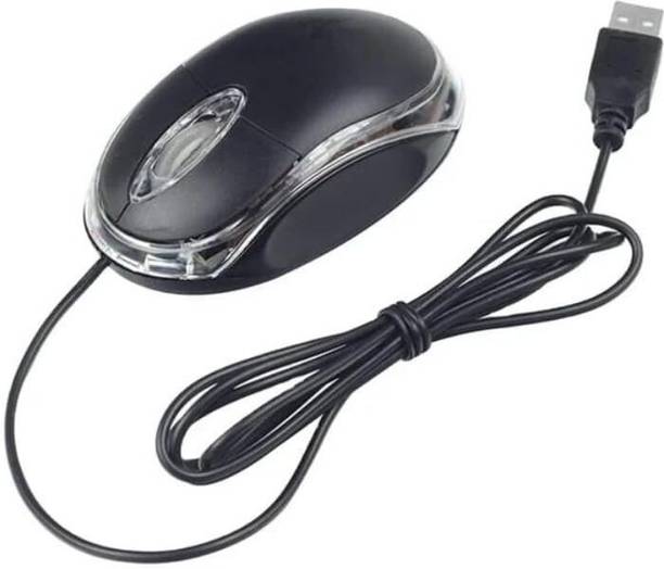 DXONE Wired USB Optical Mouse | 1200 DPI | 3 Buttons | Plug & Play Wired Ergonomic Optical Mouse