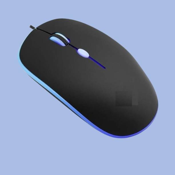 MAKMONI Computer Mouse Wired, Silent USB Mouse - Slim & Compact USB Mouse MB168 Wired Right Handed Optical  Gaming Mouse