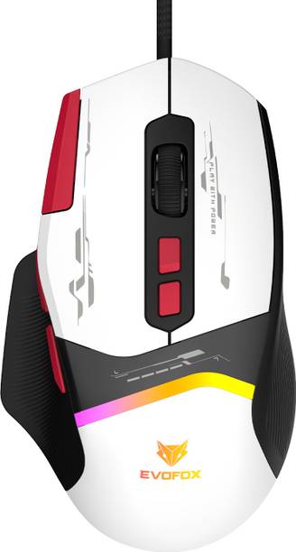 EVOFOX Blaze 2 12800 DPI Gaming Sensor and 8 Programmable Buttons RGB Wired Ergonomic Optical  Gaming Mouse