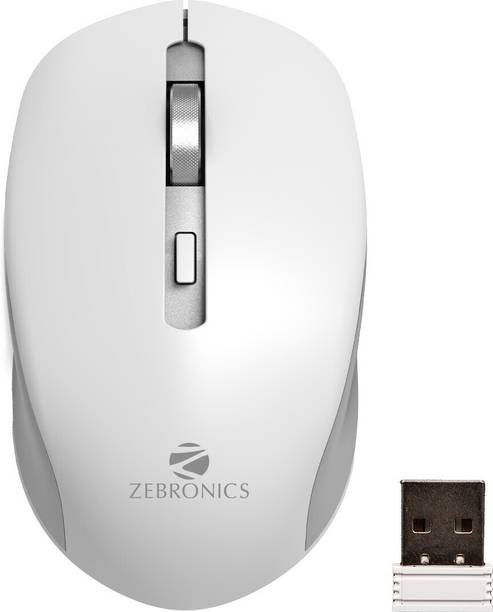 ZEBRONICS Jaguar Wireless Ambidextrous Optical Mouse Wireless Mouse, High Precision, 4 Buttons, Plug & Play Ambidextrous