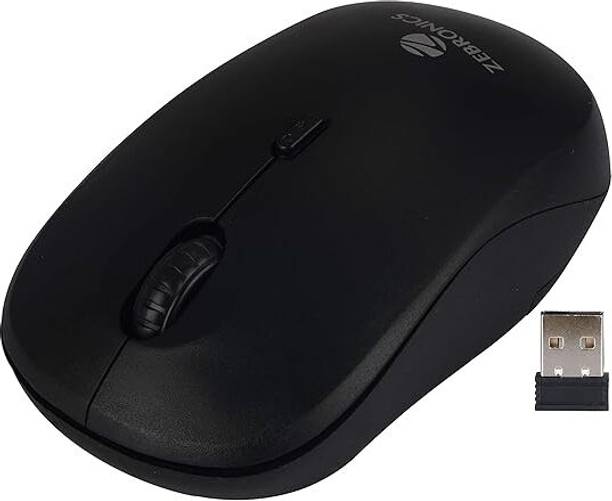 ZEBRONICS Bold Usb wireless mouse for Laptop Desktop Pc Wireless Ergonomic Optical  Gaming Mouse