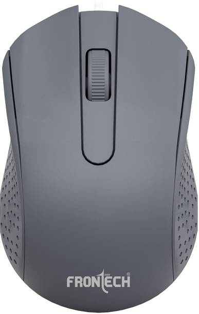 Frontech Wired USB Mouse | 3 Handy Buttons | Scroll Wheel 1200 DPI | MS-0103 Wired Ambidextrous Optical Mouse