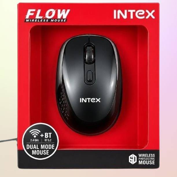 Intex .Wireless Mouse | 2.4GHz Wireless., Optical Mouse with Nano USB Receiver Wireless Ergonomic Touch Mouse With Bluetooth