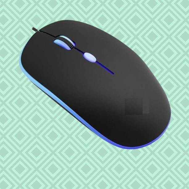 MAKMONI Computer Mouse Wired, Silent USB Mouse - Slim & Compact USB Mouse MB23 Wired Right Handed Optical  Gaming Mouse