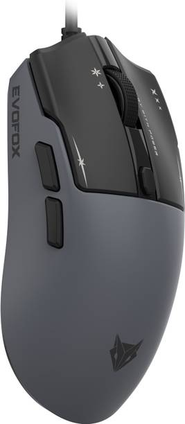 EVOFOX Ghost Air Programmable Gaming Mouse with Pixart Sensor, RGB and Software Wired Ambidextrous Optical  Gaming Mouse