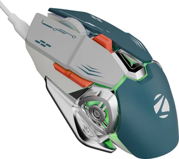 ZEBRONICS Zeb-Transformer M Plus Wired Ergonomic Mechanical Gaming Mouse