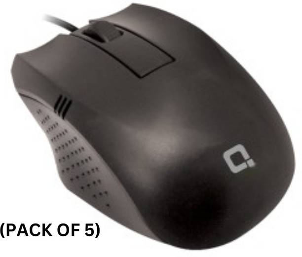 EXPERTRONICS USB Wired Mouse Compact & Ergonomic Design (Pack Of 5) Wired Ambidextrous Optical Mouse