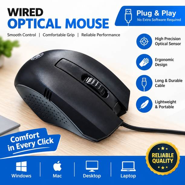 PRODT PRO 253 Wired Ambidextrous Optical  Gaming Mouse