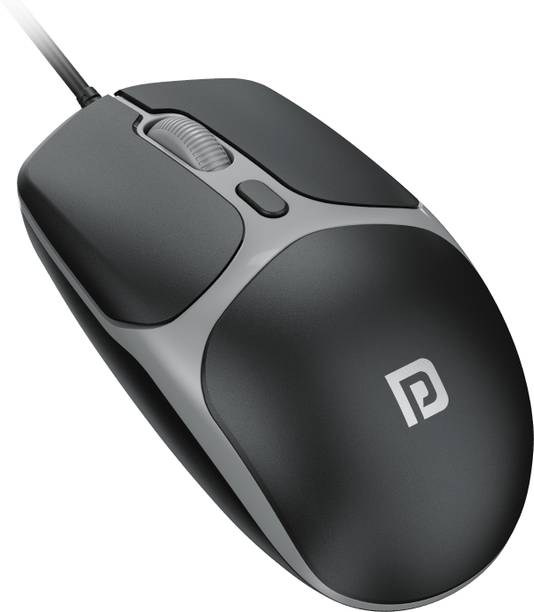 Portronics Toad 103 Wired Optical Mouse with 2400 DPI, Plug & Play, Ambidextrous, Ergonomic Wired Ergonomic Optical Mouse