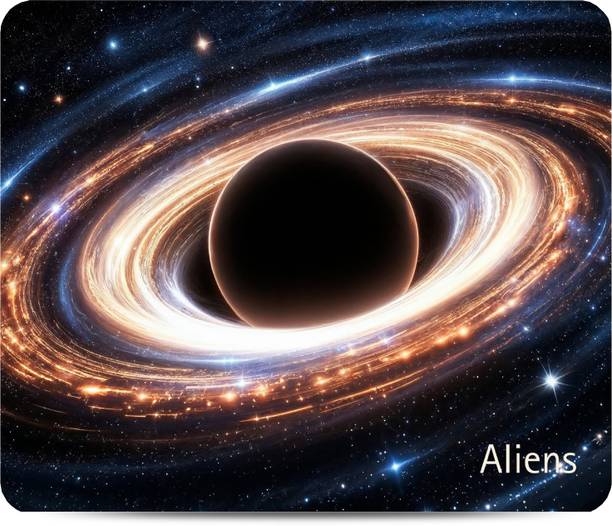 Aliens Gaming Mouse Pad, Precision, Non-Slip Rubber Base, Smooth Cloth Surface, Space Non Slip Base Mousepad
