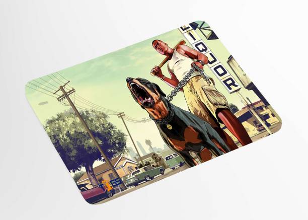 THE NEXGEN STORE GTA V Premium Mousepad 4K UHD Printed for Pc And Laptop Non Slip Base Mousepad