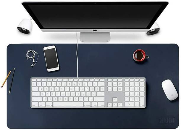 HomeHunt Desk Mousepad Extended Waterproof Microfiber Gaming Keyboard Waterproof Non Slip Base Dual Sided Mousepad