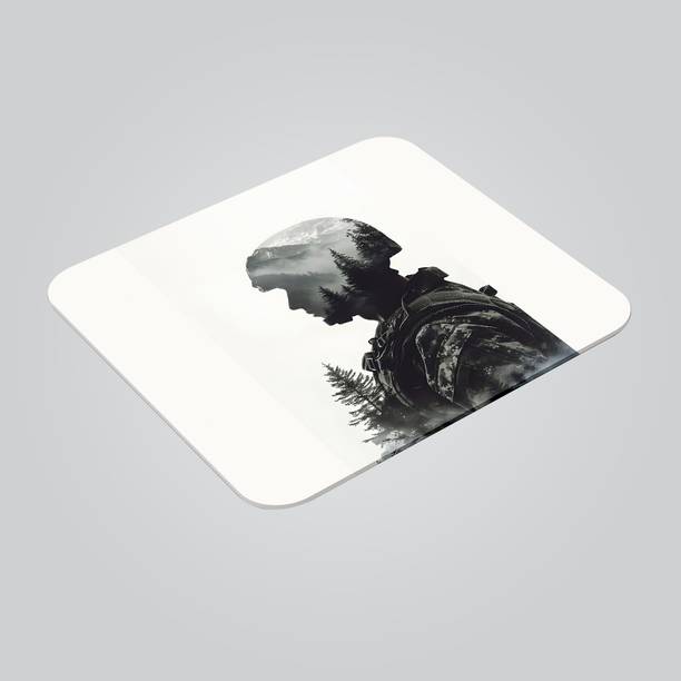 STICK STORE Military Soldier With Landscape Print|Laptop, PC & Office|Anti-Slip Rubber Base Non Slip Base Mousepad