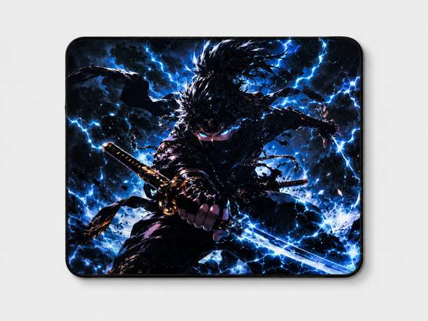 Mr. SnapMart Blue Thunder Ninja Gaming Mouse Pad 9x7.5 Inch Non Slip Base Mousepad